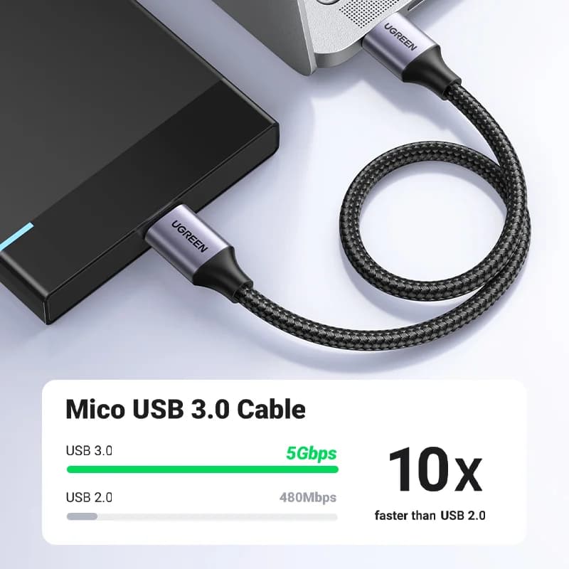 Cavo dati e ricarica rapida USB 3.0 Micro-B