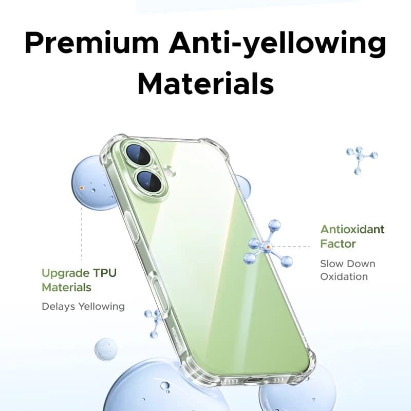 Custodia Trasparente Antishock con Airbag per iPhone