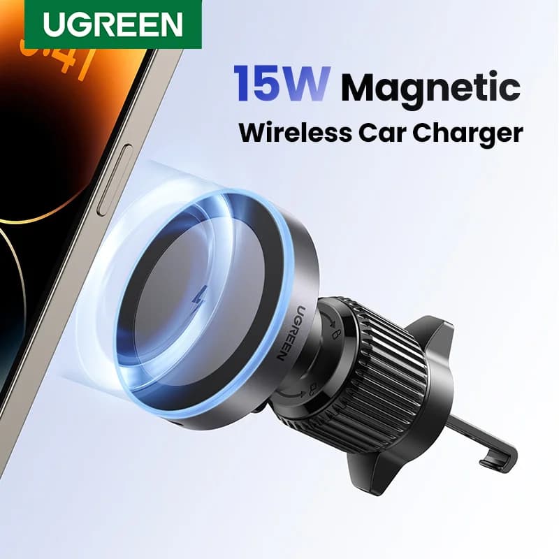 Supporto auto wireless magnetico Qi2, 25W
