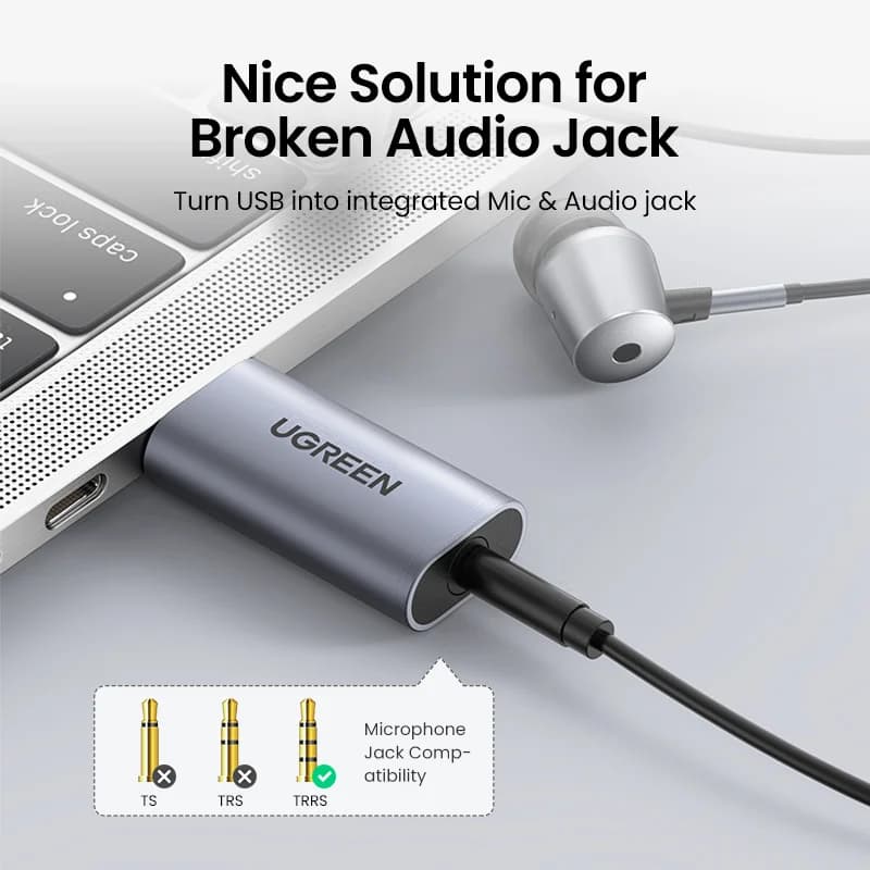 Adattatore Scheda Audio Esterna USB a 3.5mm