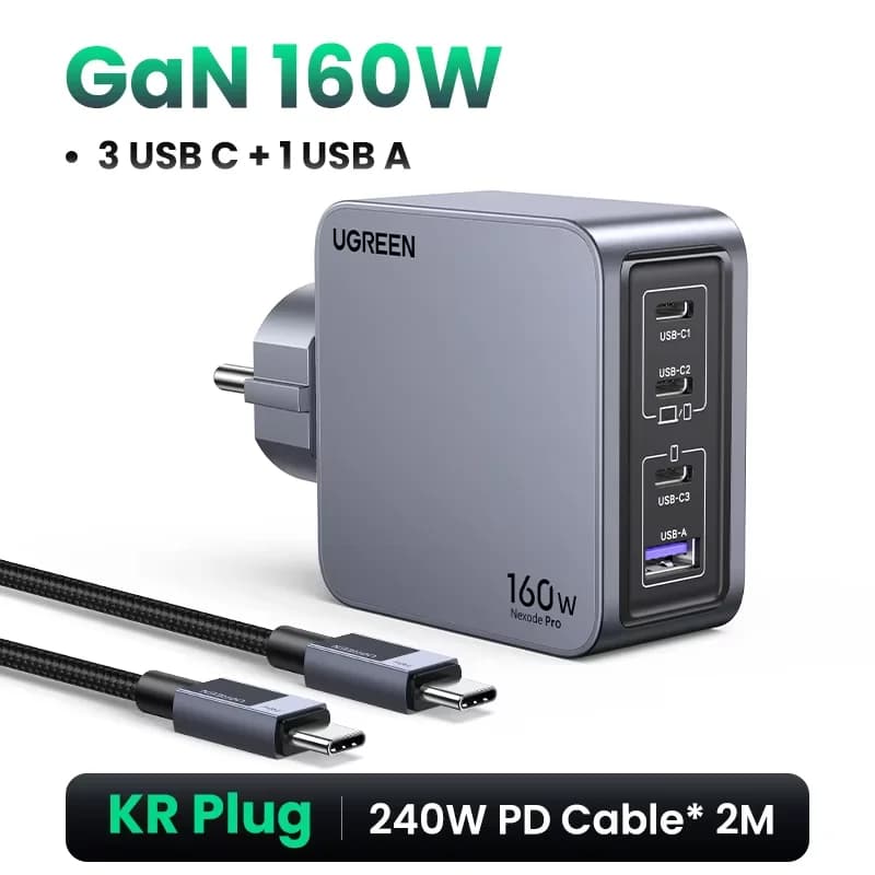 Caricatore da Parete USB-C GaN 160W, PD3.1