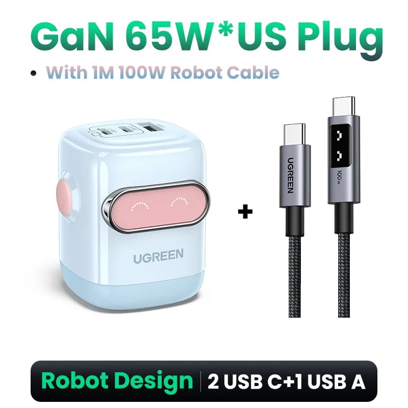 Caricatore USB-C PD GaN da 65W, Spina US