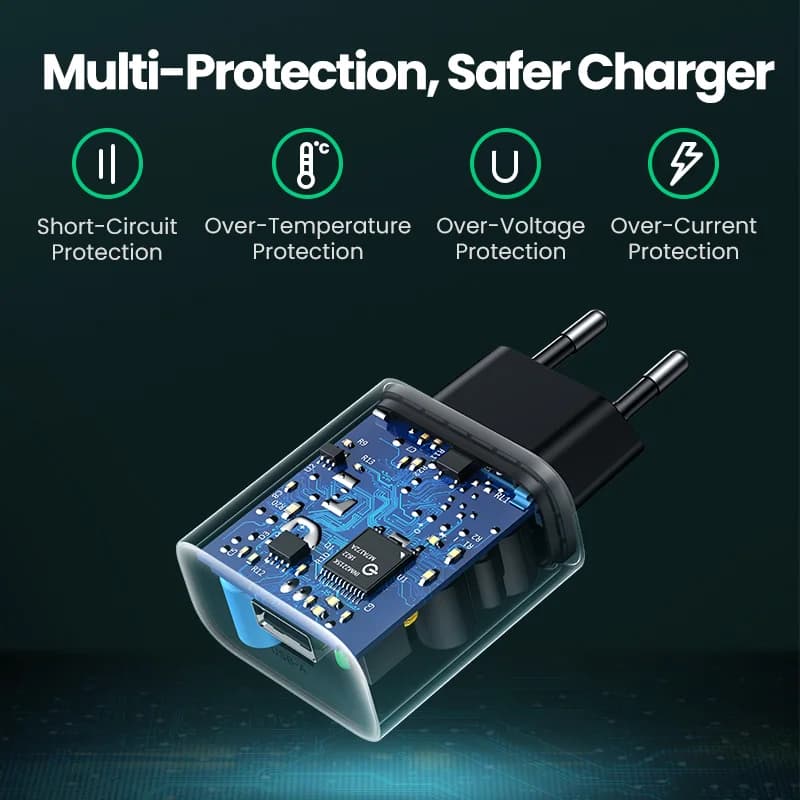 Caricatore da parete USB 18W con Quick Charge 3.0