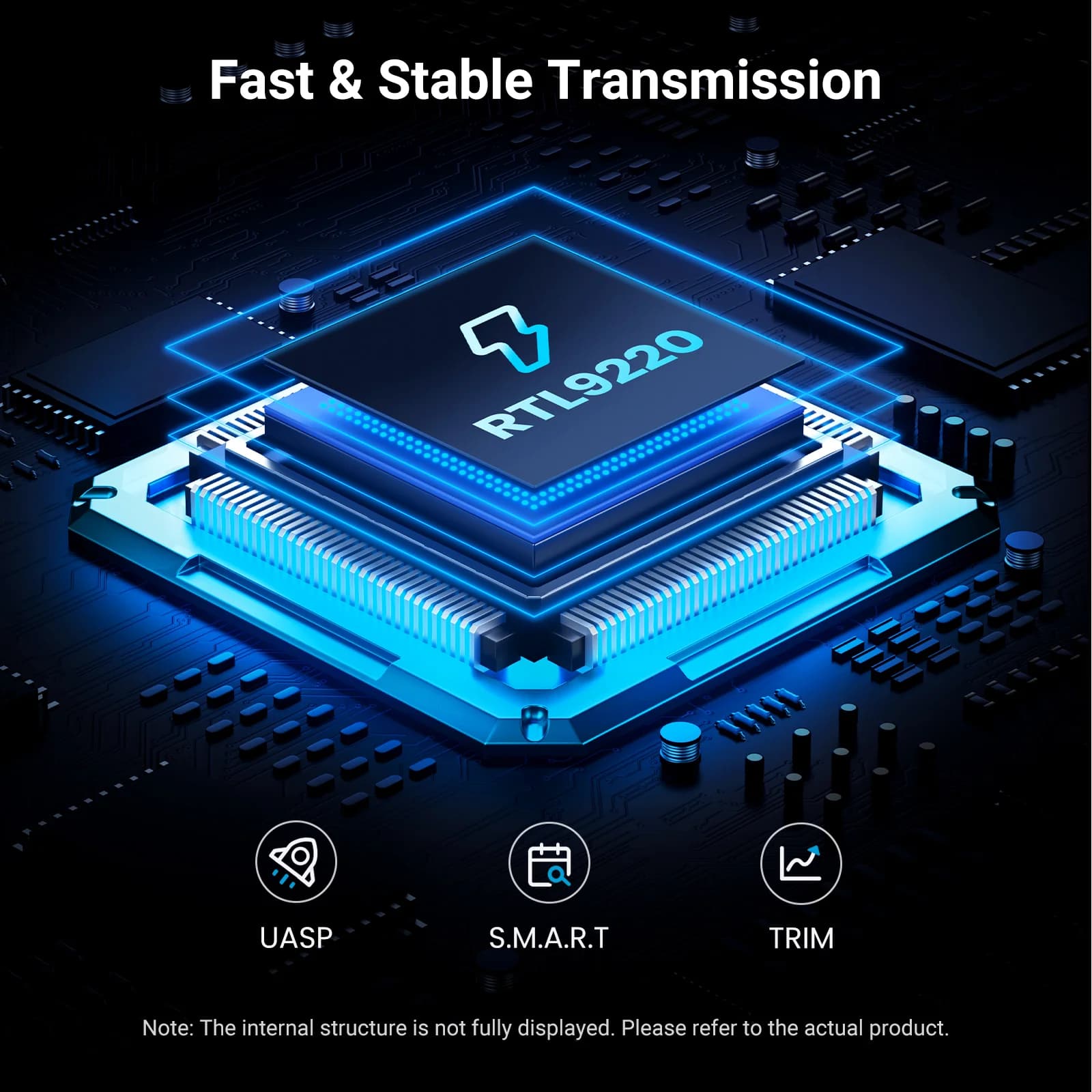 Case SSD M.2 NVMe/SATA, USB-C 20Gbps