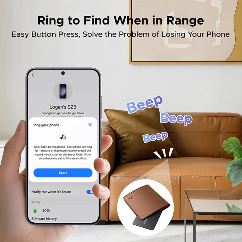 Tag Tracker Bluetooth GPS per Chiavi e Portafogli