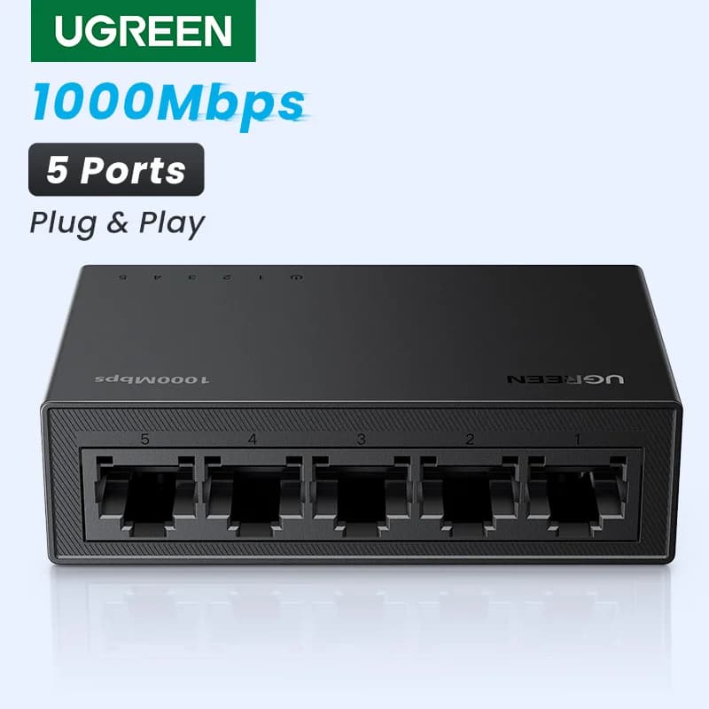 Switch di Rete Gigabit Ethernet a 5 Porte