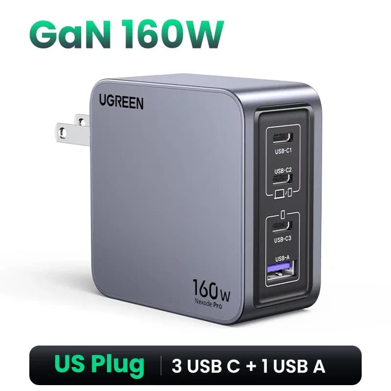 Caricatore da Parete USB-C GaN 160W, PD3.1