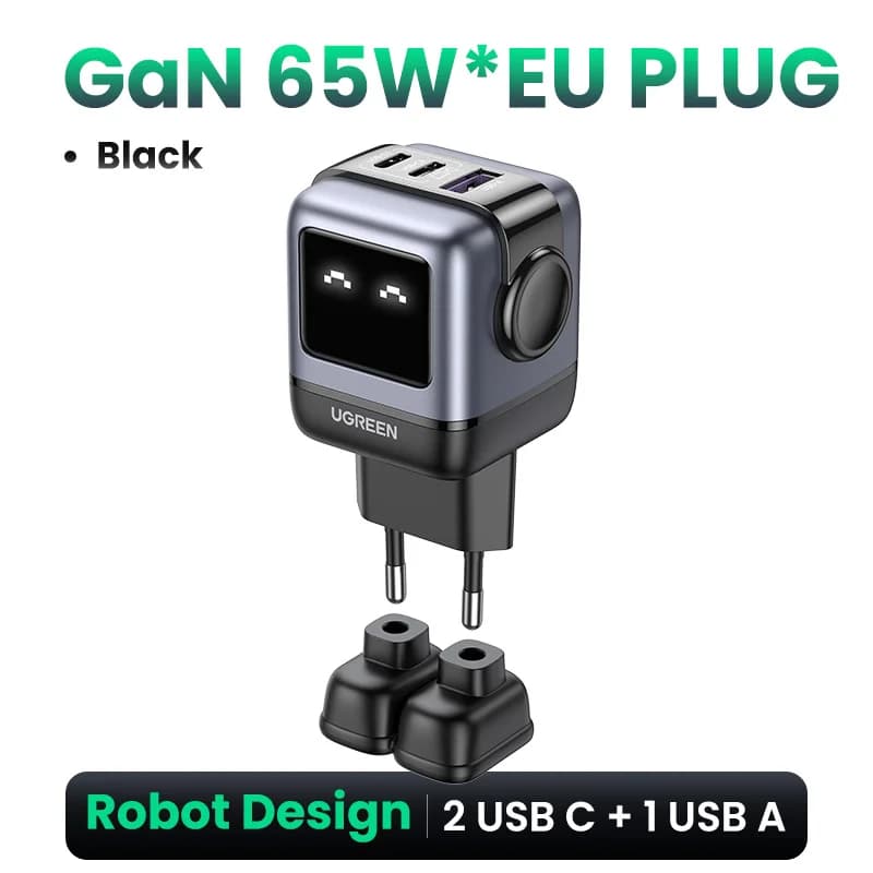 Caricatore rapido USB-C GaN 65W con PPS