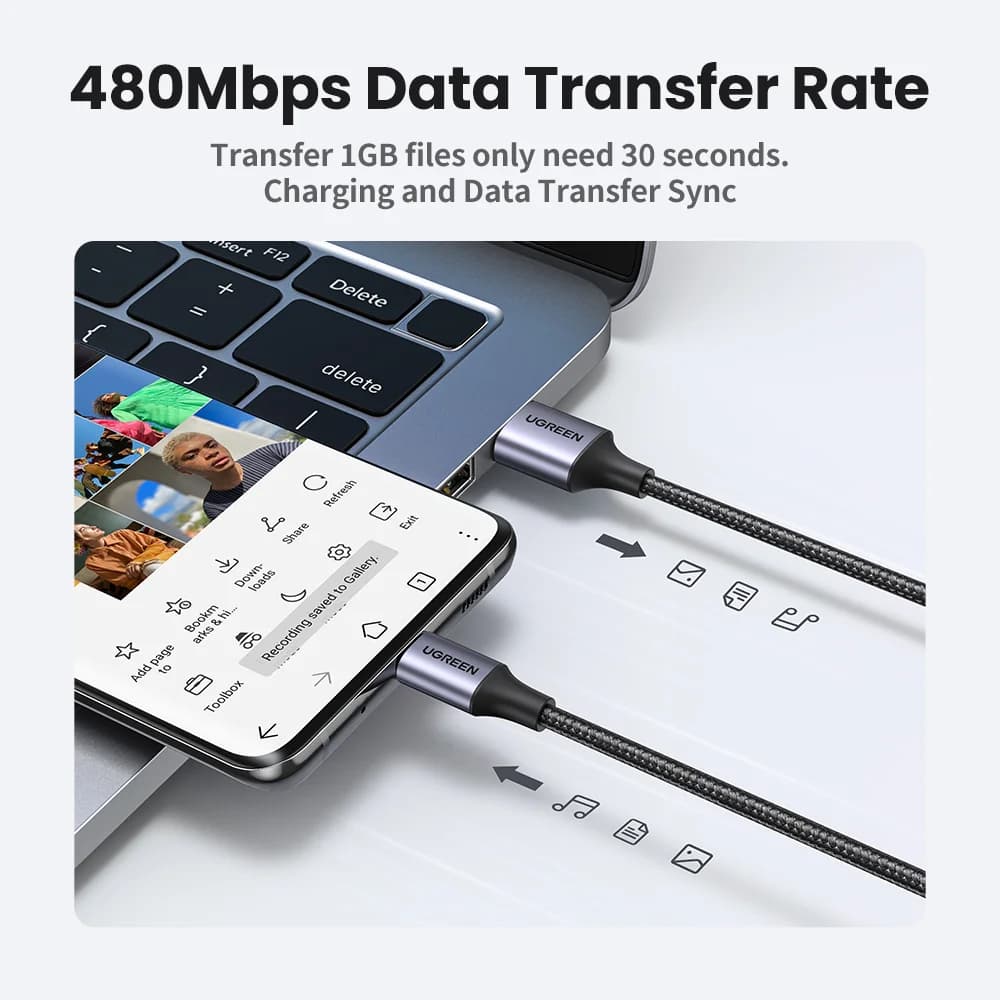 Cavo da USB-C a USB-C, 3A, 0.25-3m