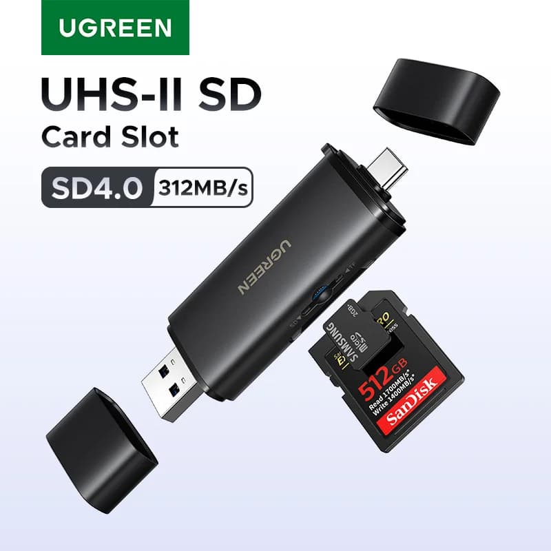 Lettore di schede SD 4.0 USB-C, 312MB/s