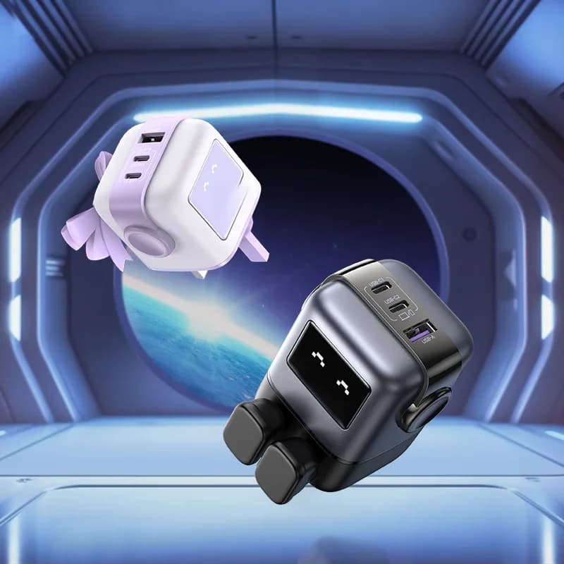 Caricatore Rapido USB-C GaN 65W con Spina UK