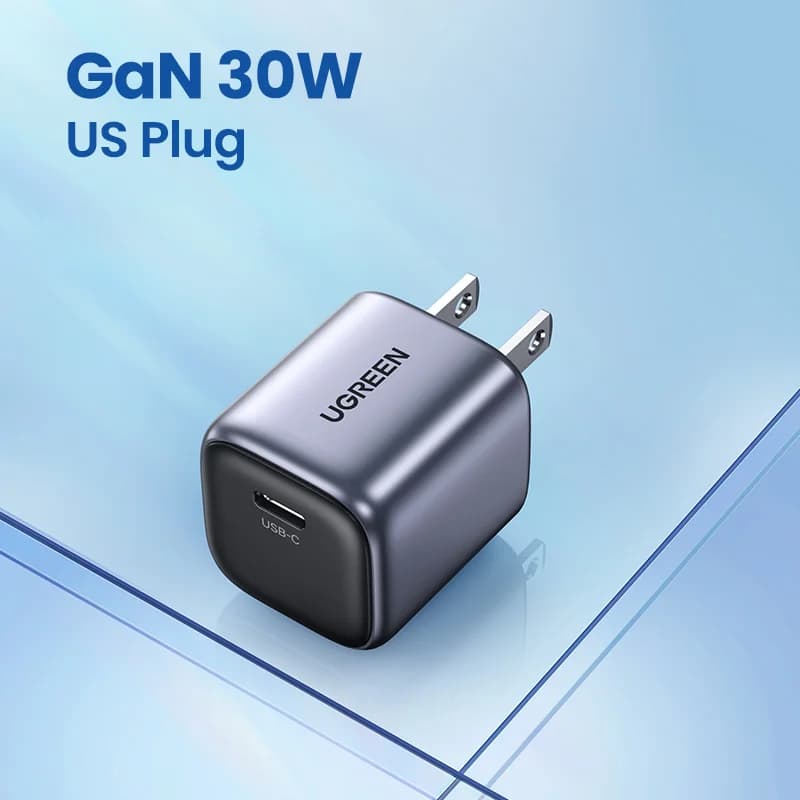 Caricatore rapido GaN USB-C 30W con PD 3.0