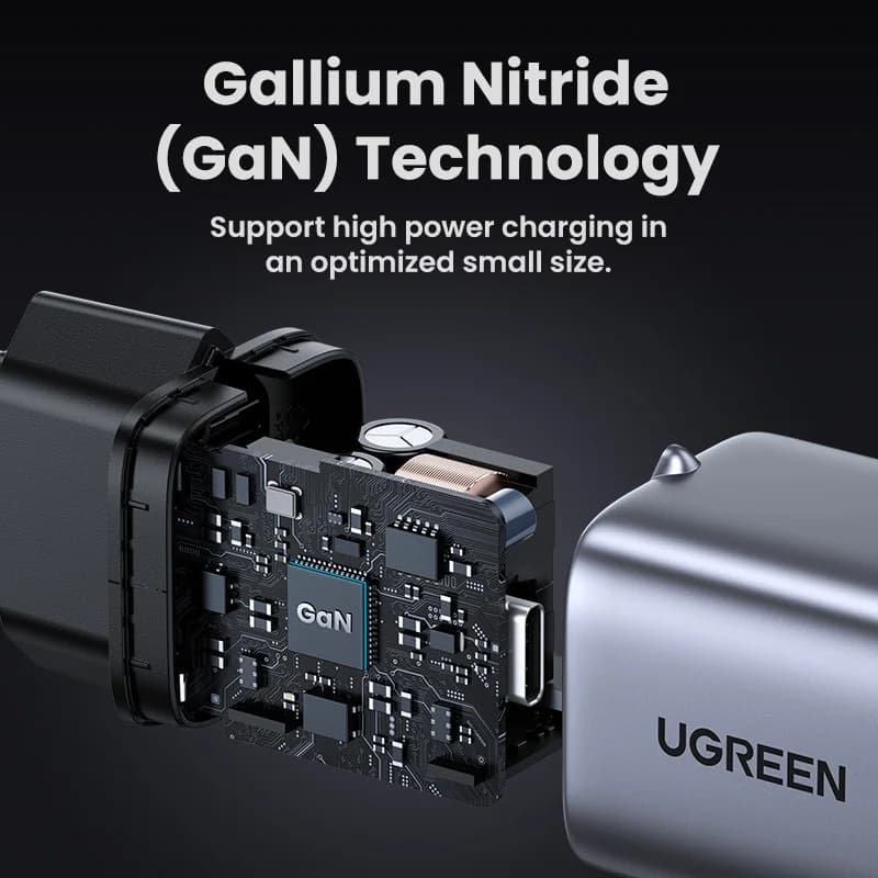 Caricatore rapido GaN USB-C 30W con PD 3.0