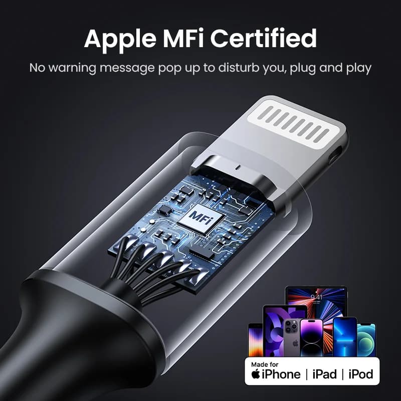 Cavo USB-C a Lightning, PD 20W, MFi