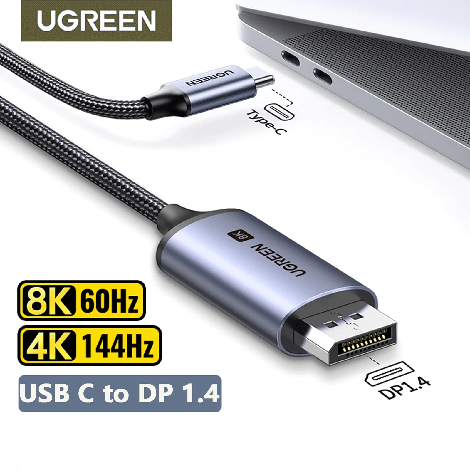 Cavo USB-C a DisplayPort 1.4 Risoluzione 8K