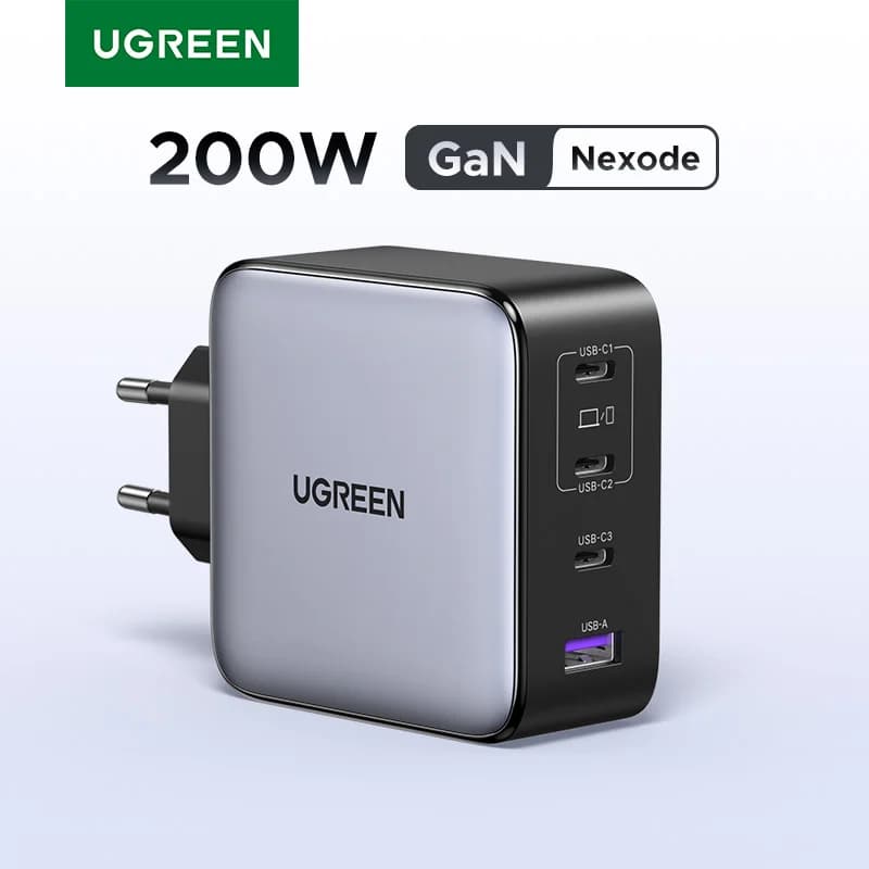 Caricatore da viaggio GaN 200W con PD 3.1