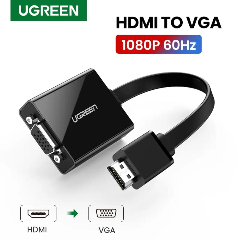 Adattatore HDMI a VGA con audio 3.5mm, 1080P