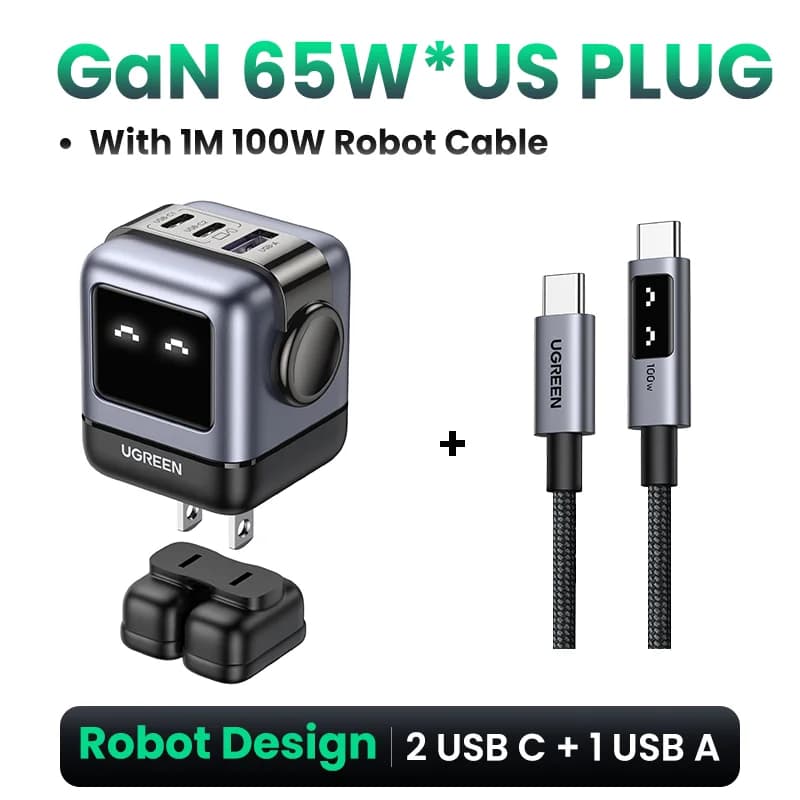 Caricatore da muro GaN USB-C 65W, Presa US