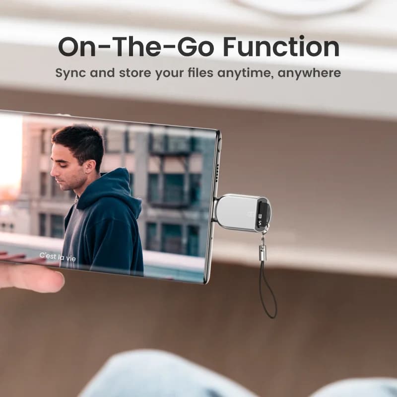 Lettore di schede Micro SD con USB-C, USB 3.0 OTG