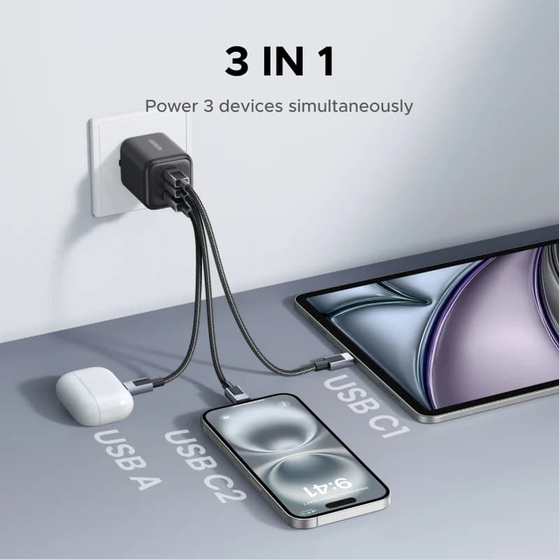 Caricatore da parete GaN USB-C 45W, Spina EU