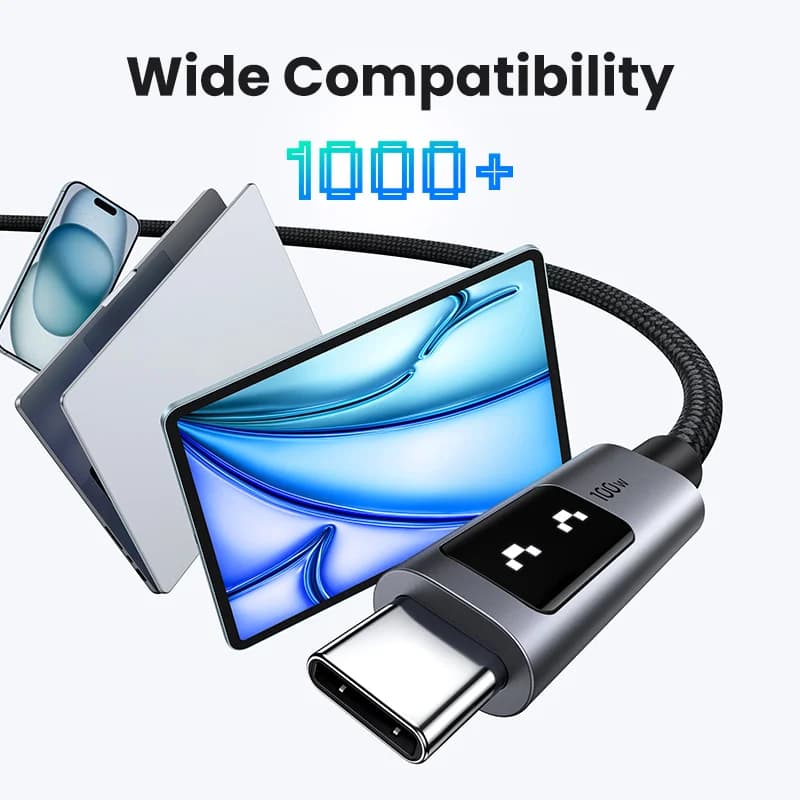Cavo da USB-C a USB-C, PD 100W, 0.5-3m