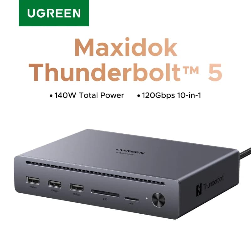 Docking Station Thunderbolt 5 10-in-1 con 120Gbps