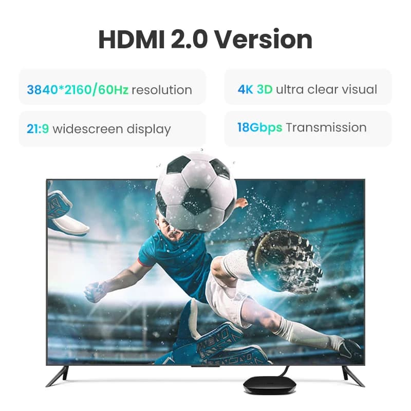 Cavo HDMI High Speed, 4K 60Hz, Placcato Oro
