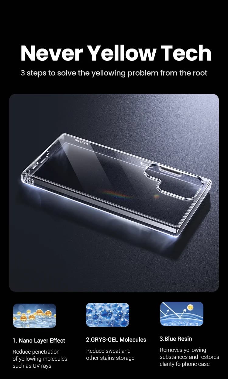 Custodia trasparente antiurto in TPU per Galaxy S25 Ultra