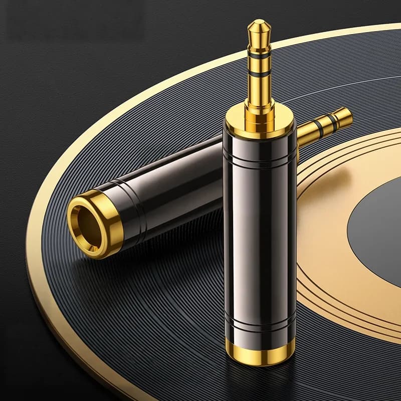 Adattatore audio da 3,5mm maschio a 6,35mm femmina