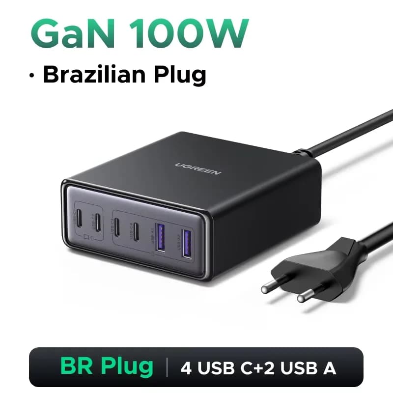 Caricatore da Tavolo GaN 100W 6-in-1