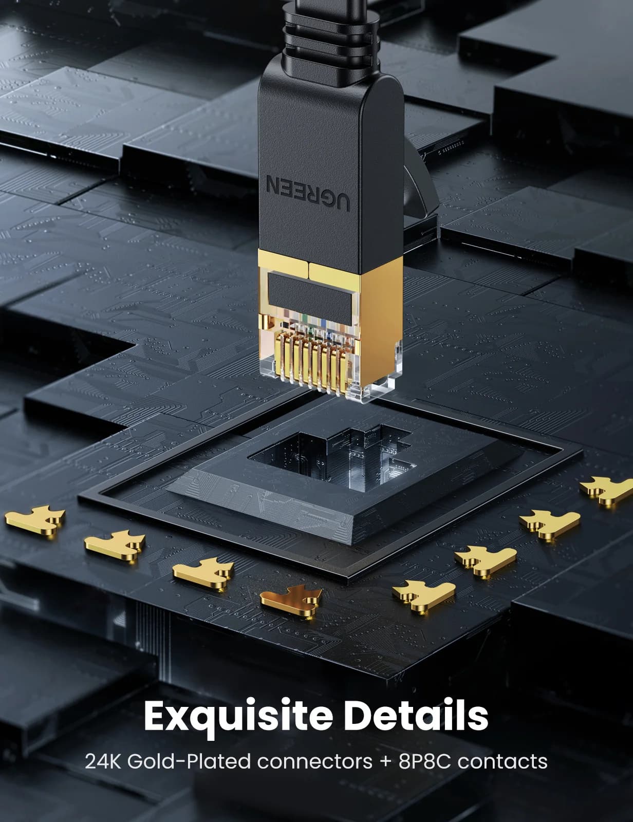Cavo Ethernet Cat 7 Piattino, LAN STP 10Gbps