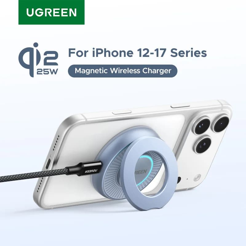 Pad di ricarica wireless magnetico Qi2 con supporto, 25W