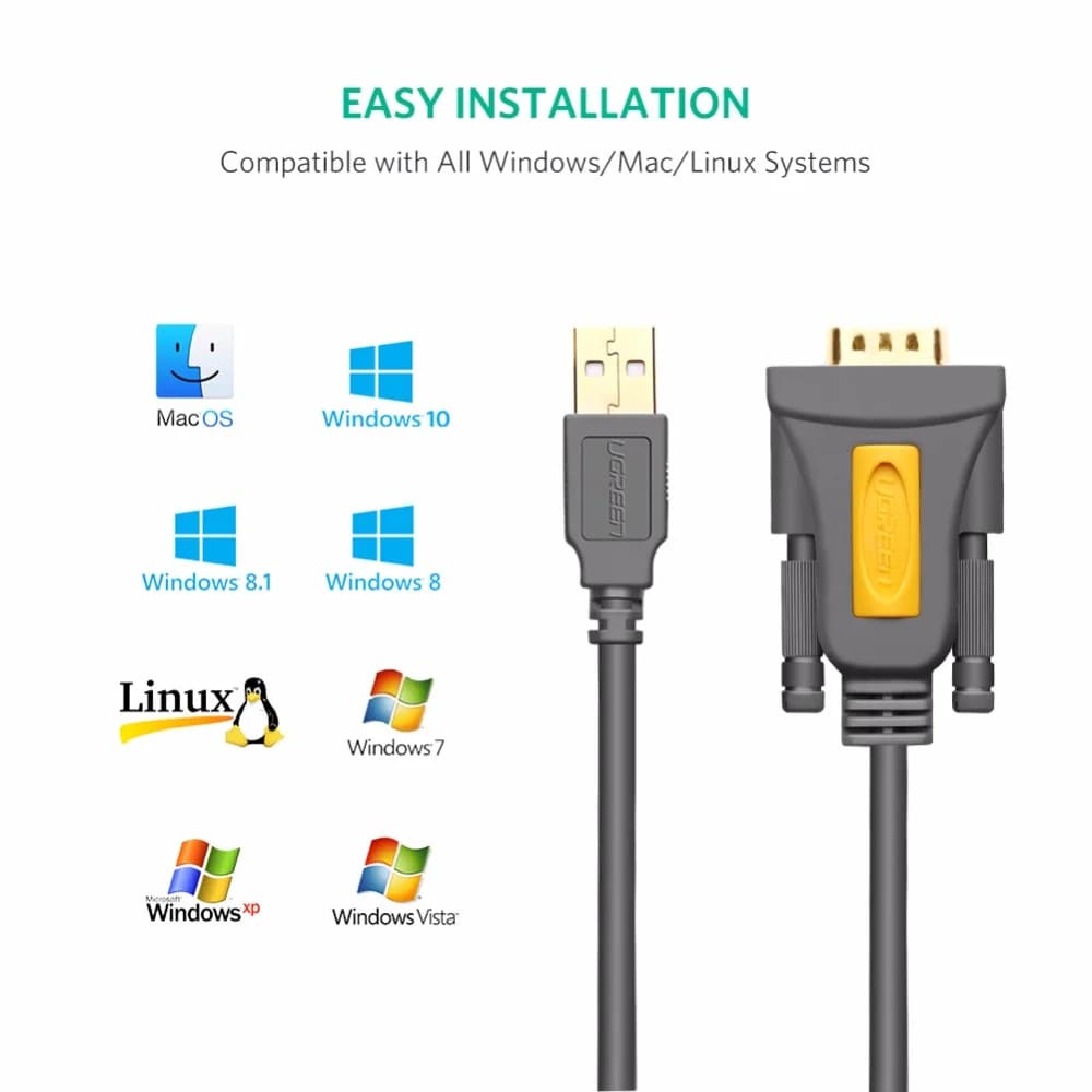 Cavo Adattatore Porta Seriale USB a RS232 DB9