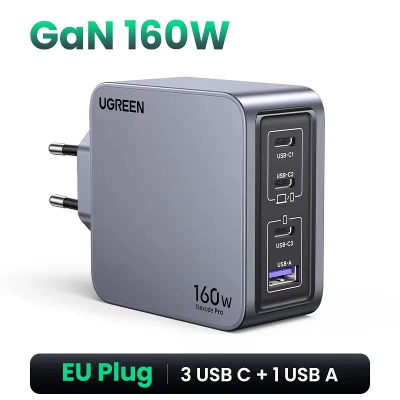 Caricatore da Parete USB-C GaN 160W, PD3.1