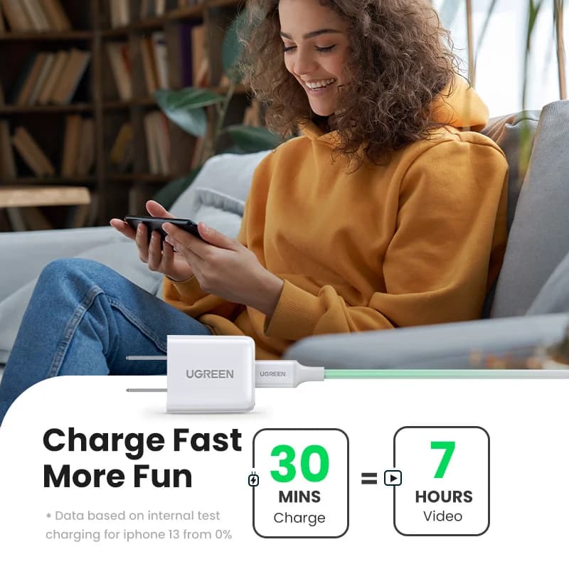 Caricatore da parete USB-C PD rapido 20W
