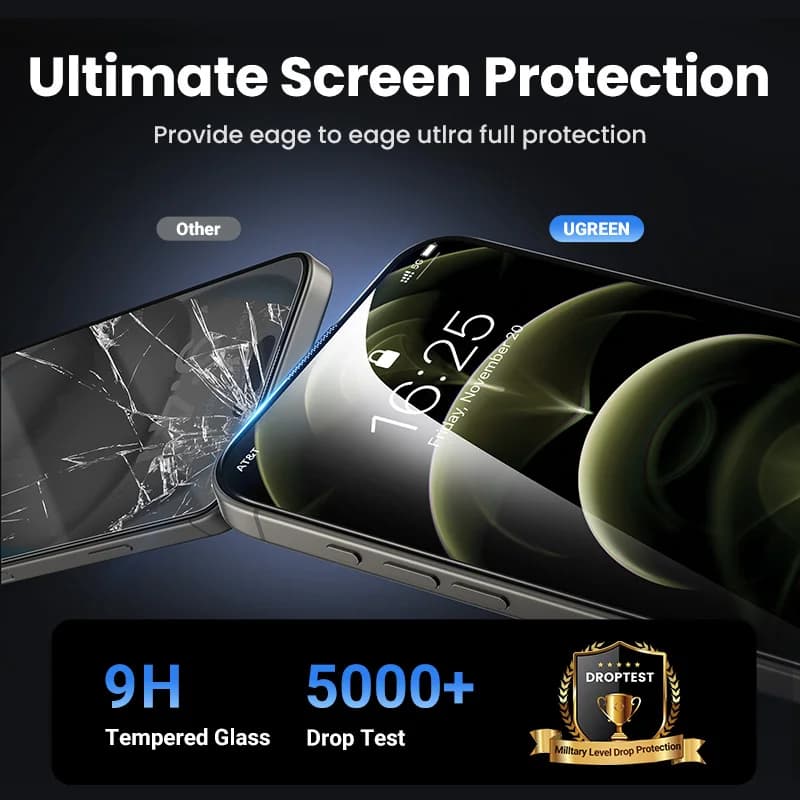 Protettore Schermo in Vetro Temperato per iPhone 16 Pro Max