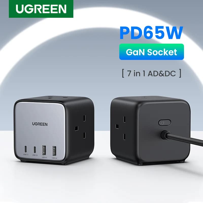 Stazione di ricarica desktop GaN 65W con USB-C