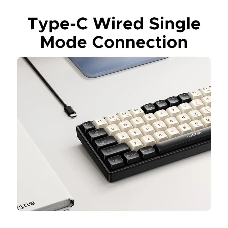 Tastiera Meccanica Cablata a 61 Tasti con Keycap PBT