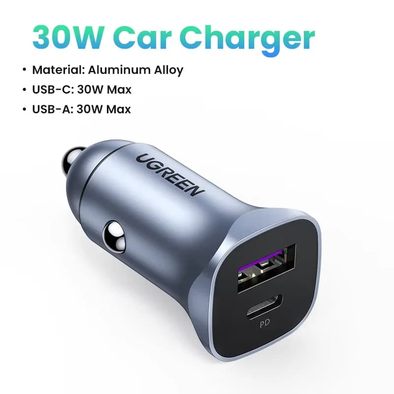 Caricatore auto USB-C con Quick Charge