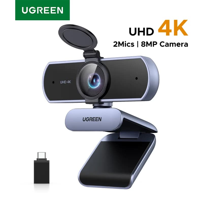 Webcam 4K, 8MP, Autofocus, Doppio Microfono