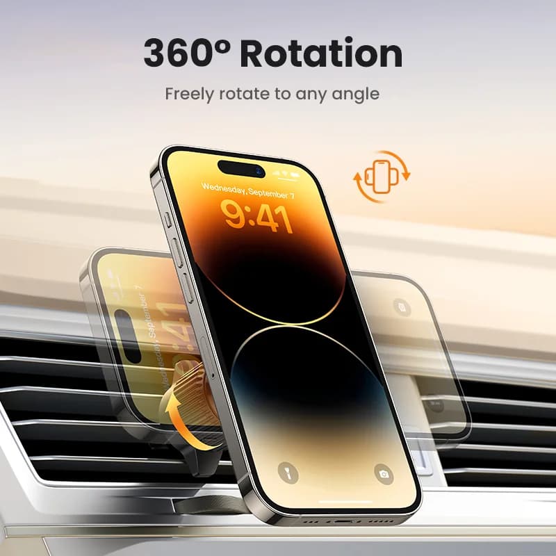 Supporto auto wireless magnetico Qi2, 25W