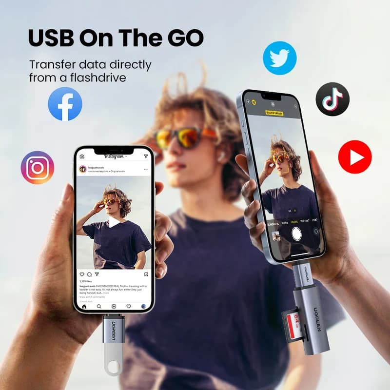 Adattatore OTG da USB-C a USB-A Femmina