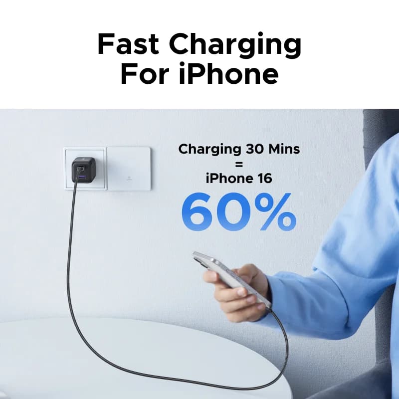 Caricatore GaN USB-C PD da 45W con PPS