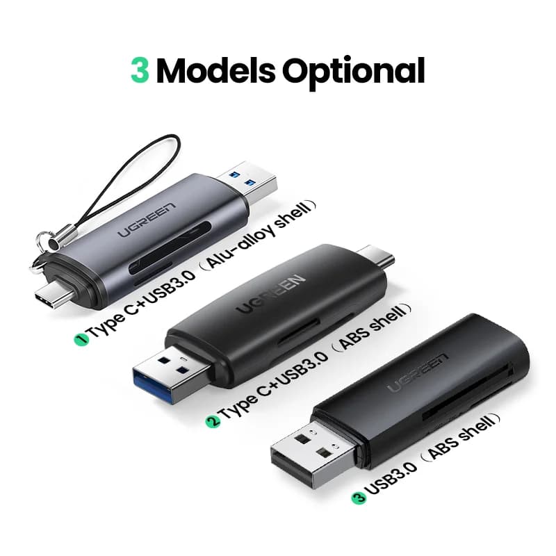 Lettore di schede SD/MicroSD USB 3.0 & USB-C