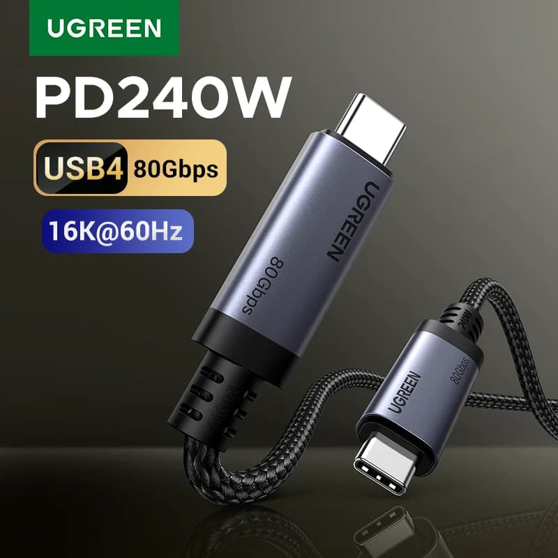 Cavo USB4 USB-C, 240W PD, Trasferimento Dati 80Gbps