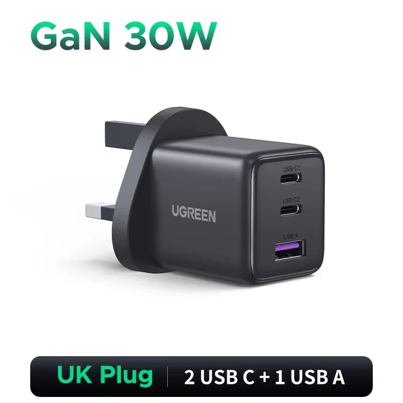Caricatore da Muro USB-C GaN 30W, PD 3.0