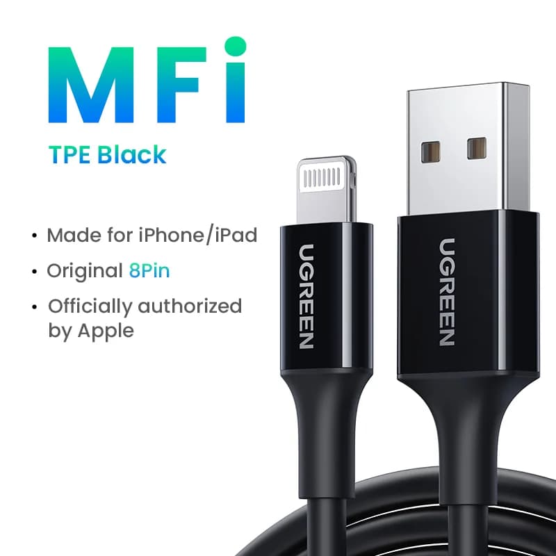 Cavo di ricarica rapida USB a Lightning certificato MFi