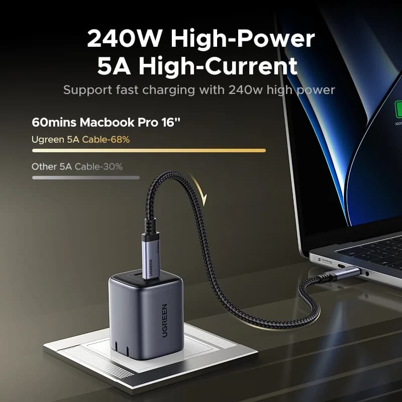 Cavo USB4 USB-C, 240W PD, Trasferimento Dati 80Gbps