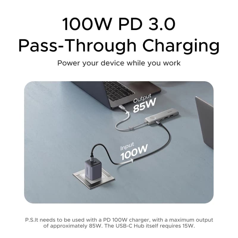 Hub USB-C con HDMI 4K, dati 10Gbps e blocco schermo