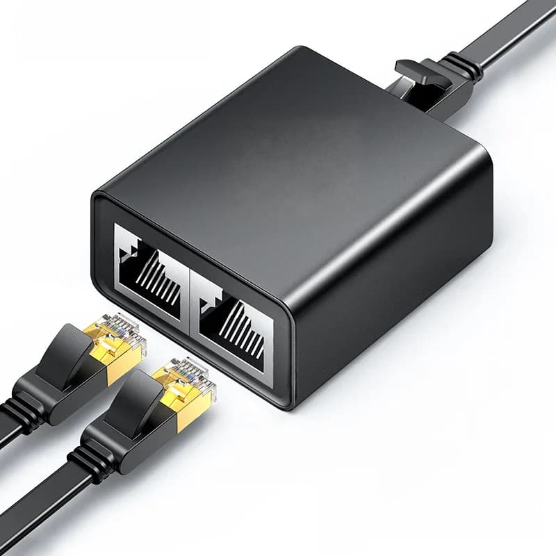 Splitter Ethernet RJ45 1 a 2 Adattatore di Rete